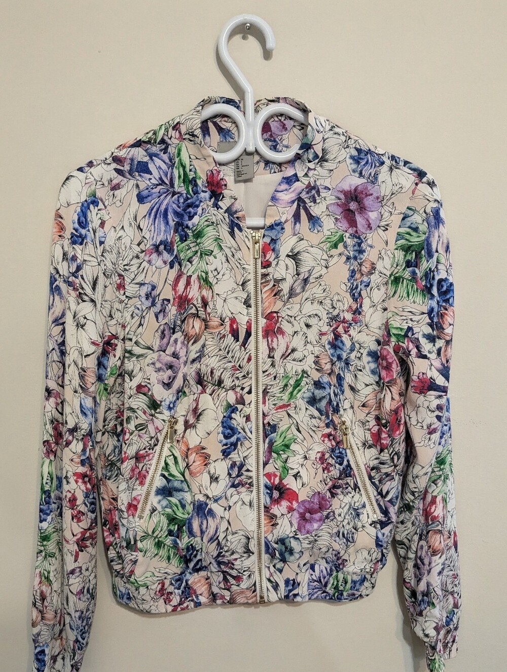 H&M Floral Bomber Jacket